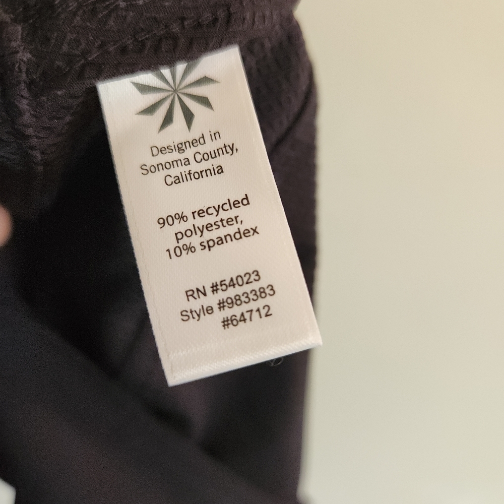 Athleta Swim Board Shorts Trunks Lace-Up Waist Black Zip Pockets Xl 14 - Picture 9 of 10